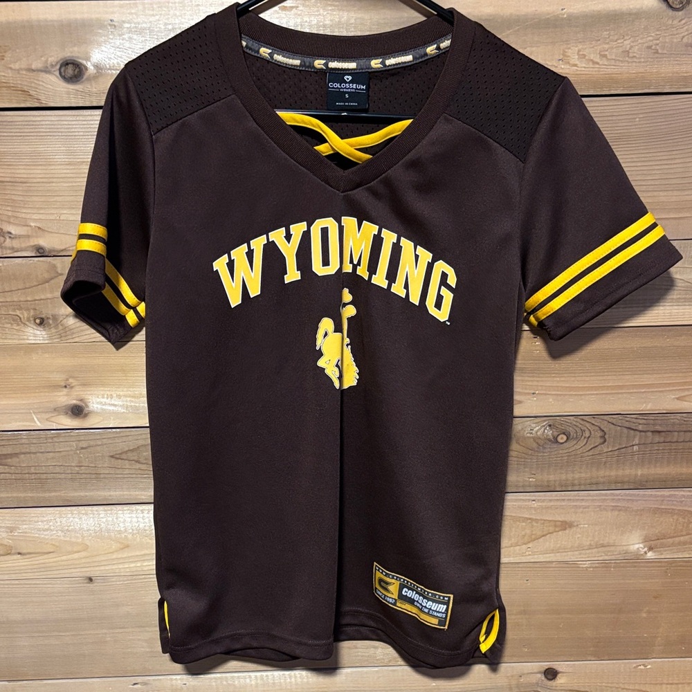 Colosseum Wyoming Brown and Yellow Jersey